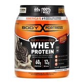 Body Fortress Super Advanced 100% Premium Whey Protein Powder, Cookies N' Creme, 60g Protein, Immune Support , Vitamins C & D Plus Zinc, 1.78 lbs