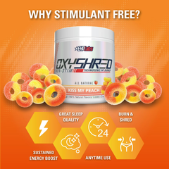 OxyShred Non Stimulant Pre Workout Peach