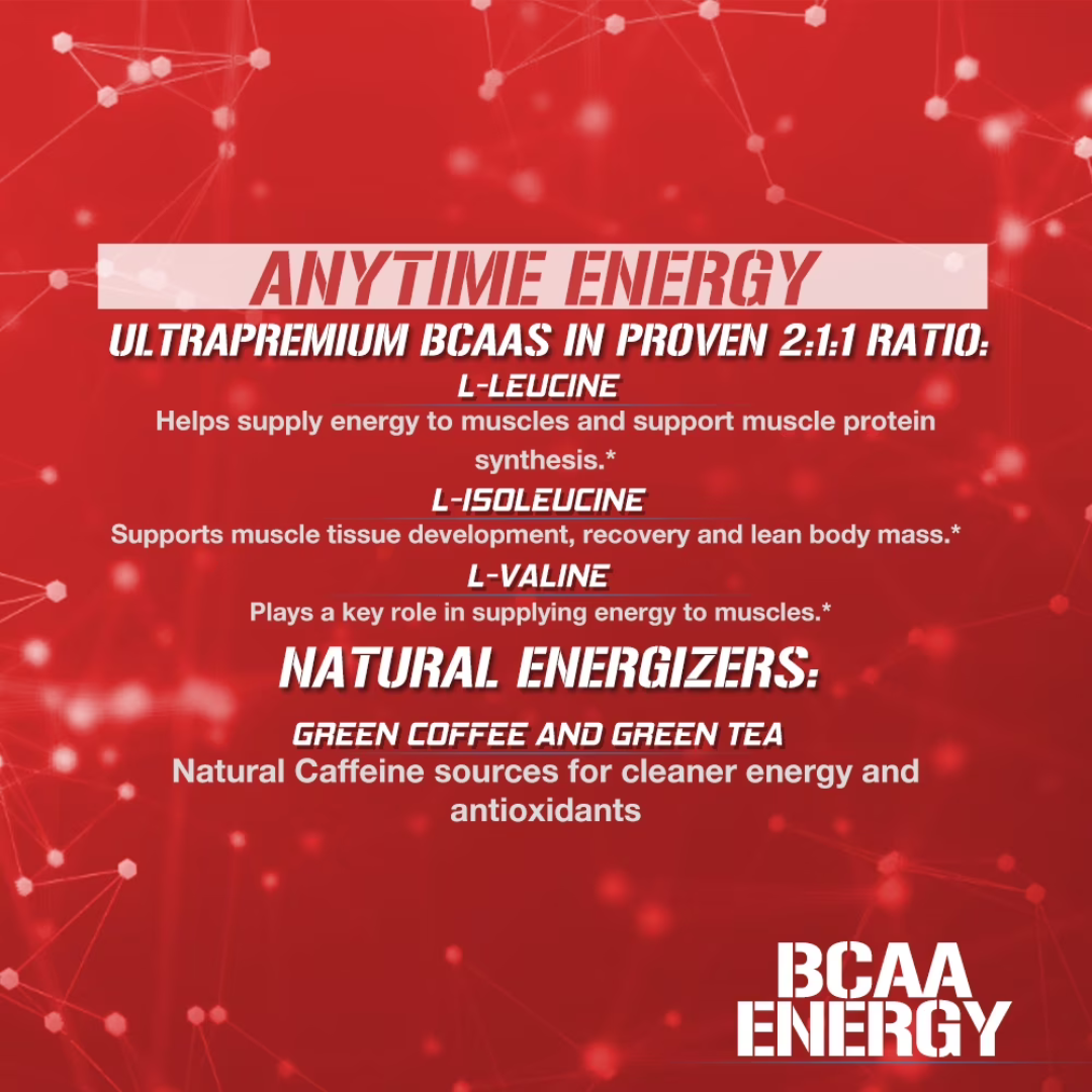 Evlution Nutrition BCAA Energy Amino Acid Pre-Workout Powder - 30 Servings, Rocket Pop