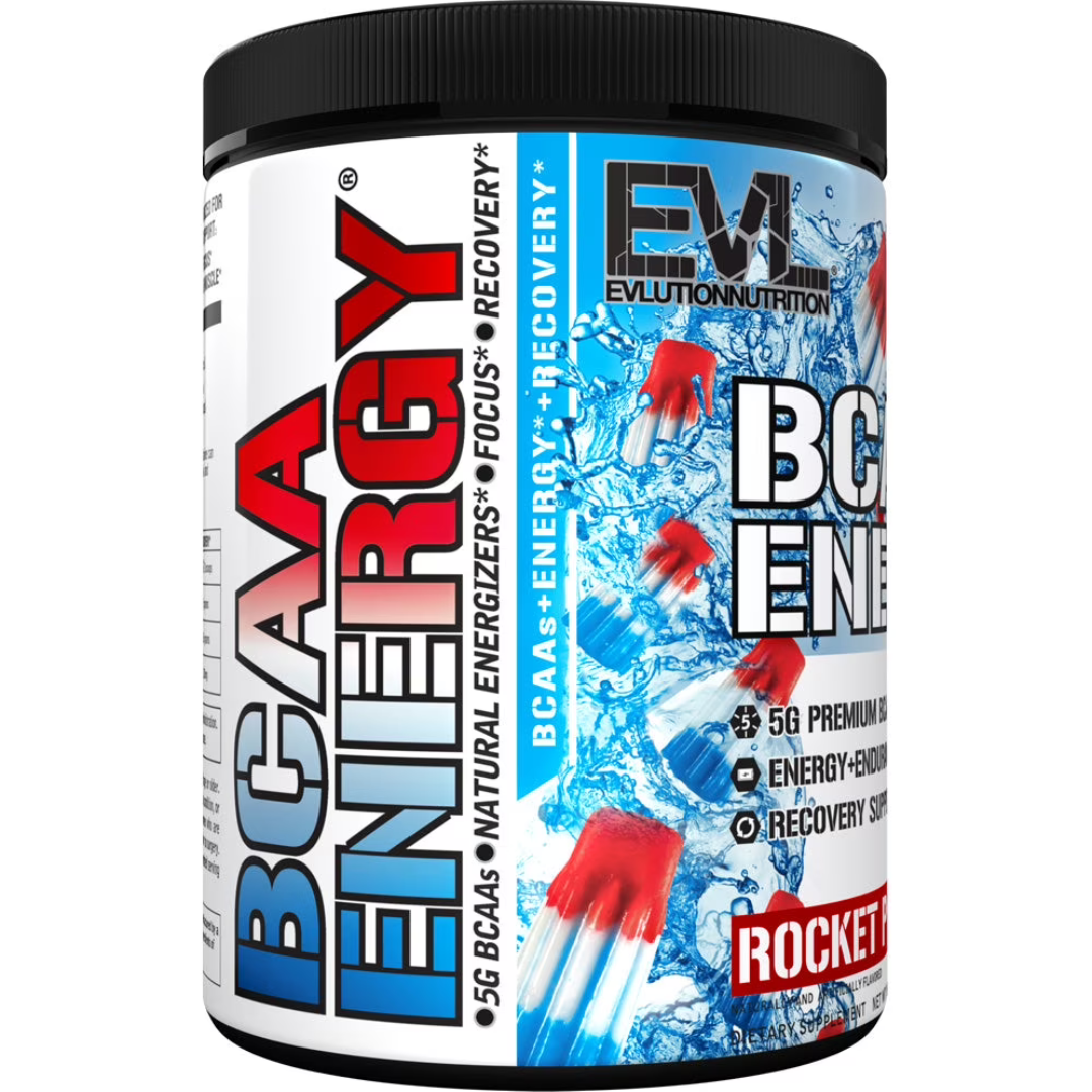 Evlution Nutrition BCAA Energy Amino Acid Pre-Workout Powder - 30 Servings, Rocket Pop