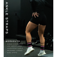 Gymreapers Ankle Strap – Exercise & Fitness Accessory for Cable Machines, Padded Neoprene Ankle Cuff