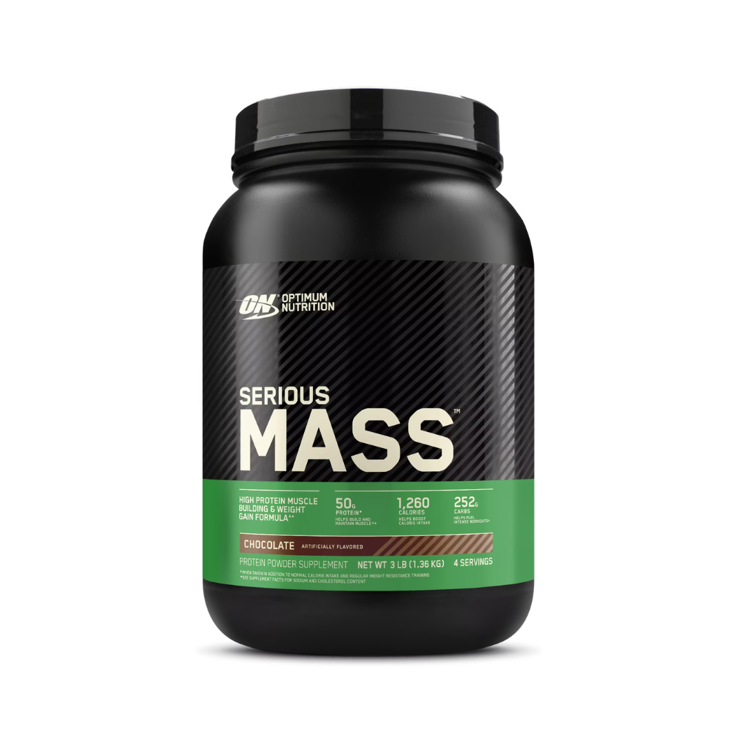Optimum Nutrition Serious Mass, Chocolate, Weight Gainer Protein Powder, Mass Gainer, 3 lb