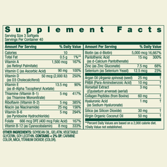 Spring Valley Extra Strength Hair Skin & Nails Collagen Support Softgels, 5000 Mcg Biotin, 120 Count