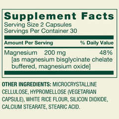 Spring Valley Magnesium Sleep Support Bone & Joint Health Dietary Supplement Vegetarian Capsules, 200 mg, 60 Count