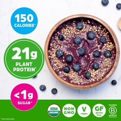 Orgain Organic Vegan 21g Protein Powder, Plant Based Shake Drink, Vanilla Bean 1.02lb