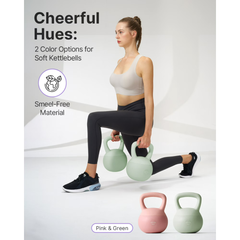 YOTTOY 20 lb Soft Kettlebell — Anti-Slip Grip,Weight for Home Workouts,Safety Guaranteed