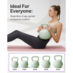 YOTTOY 20 lb Soft Kettlebell — Anti-Slip Grip,Weight for Home Workouts,Safety Guaranteed